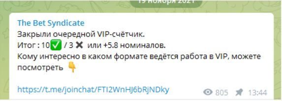 Отчетность The Bet Syndicate