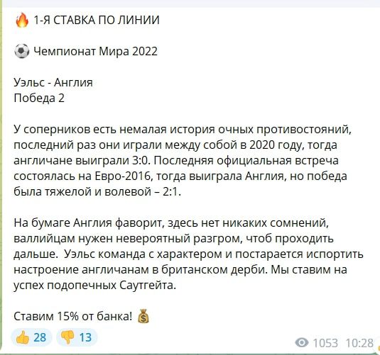 Fantasy Bets в телеграмме