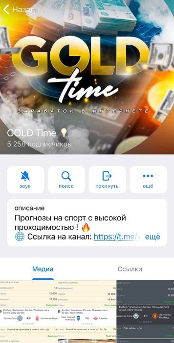 GOLD Time Телеграм