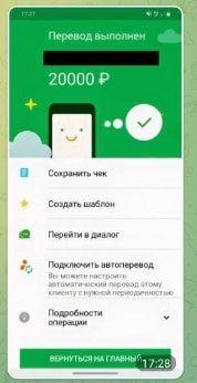 Банковский перевод в Телеграмм DAN RUSS