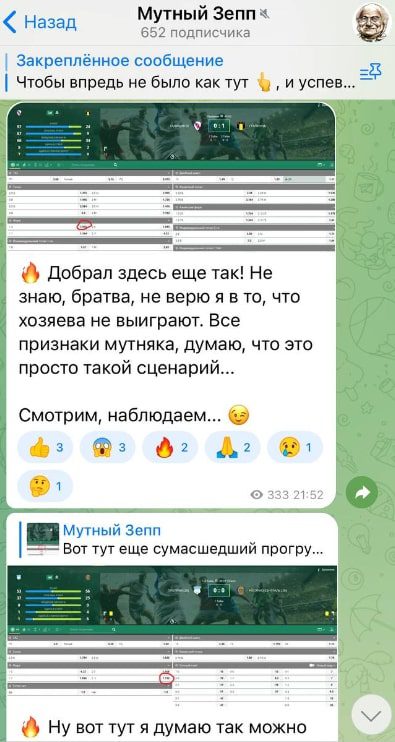 Мутный Зепп - ставки на спорт