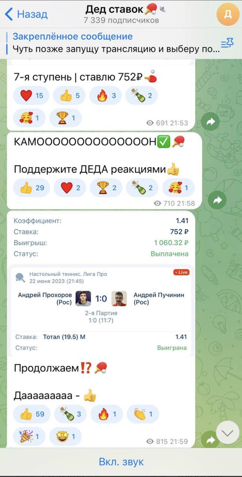Канал Дед Ставок