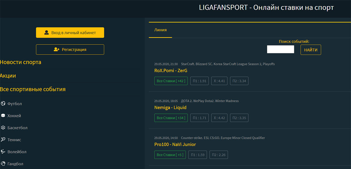 Прогнозы от Ligafansport.ru (Лигафанспорт)