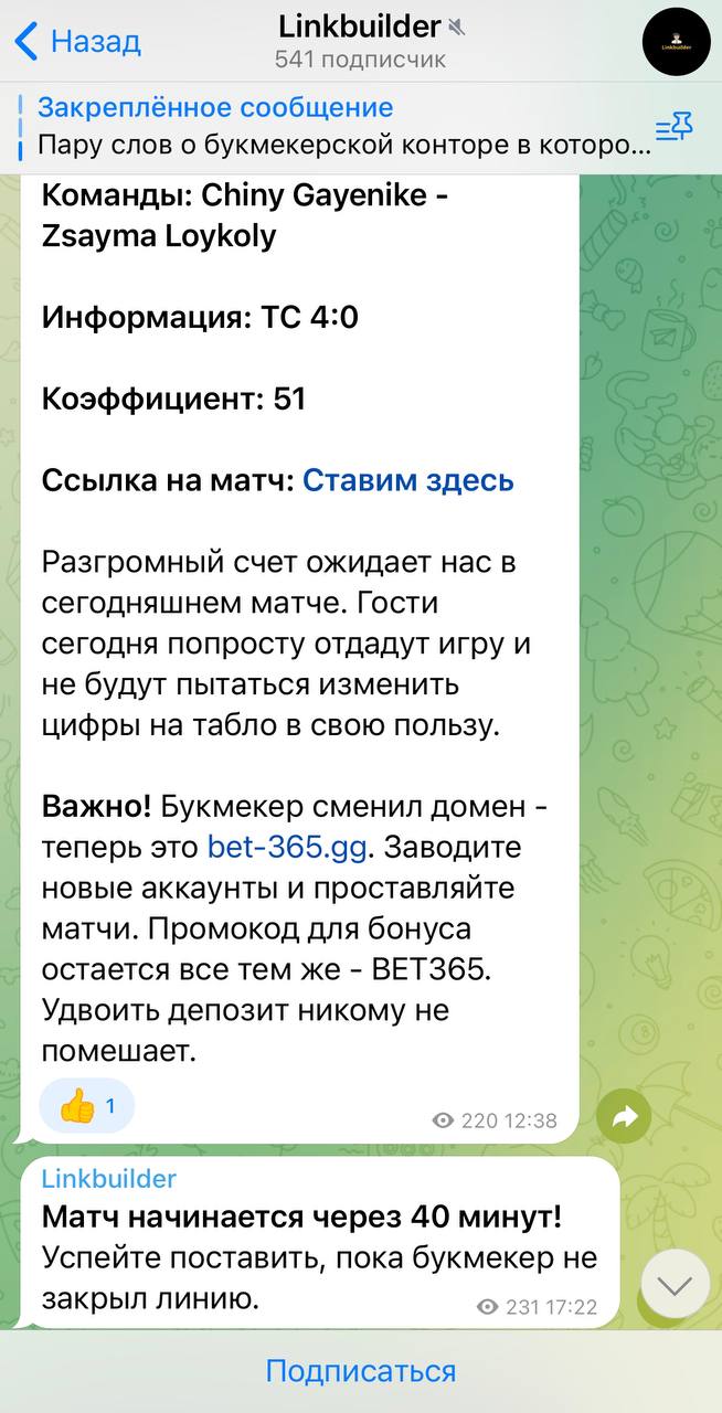 Linkbuilder прогнозы