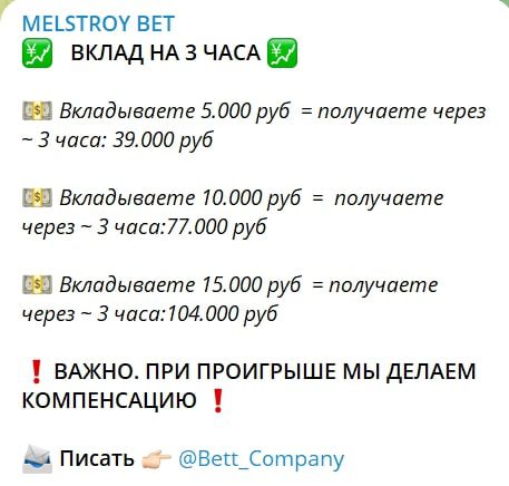 MELSTROY BET статистика
