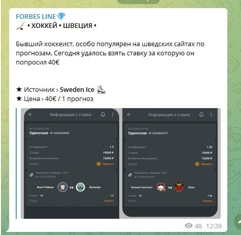 Прогнозы FORBES LINE