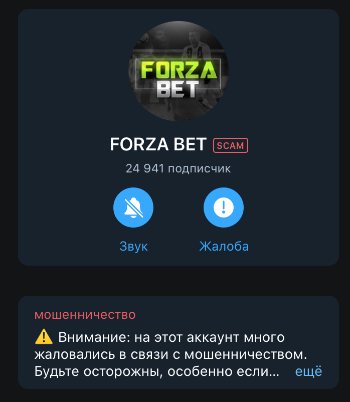 Телеграм канал Forza Bet