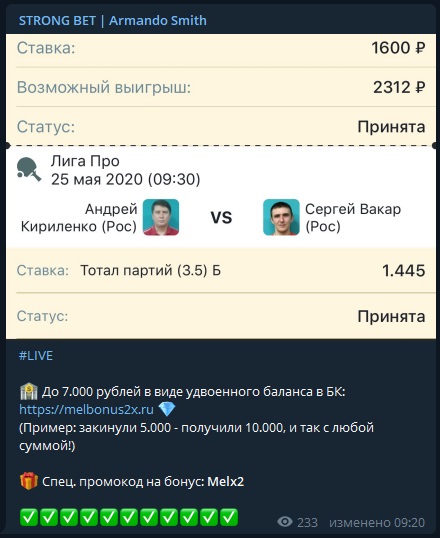 Strong Bet ставки