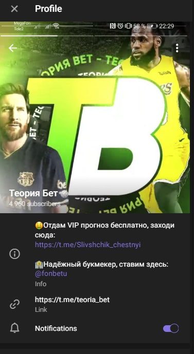 Теория бет телеграмм