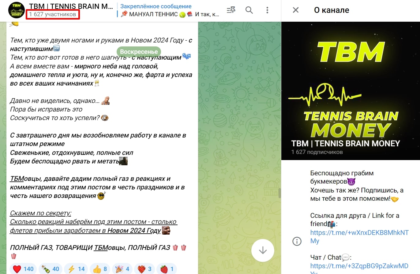 TBM chat телеграм